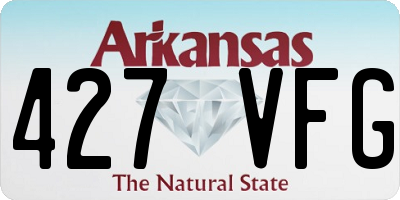AR license plate 427VFG