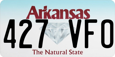 AR license plate 427VFO