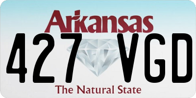 AR license plate 427VGD