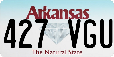 AR license plate 427VGU