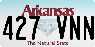 AR license plate 427VNN