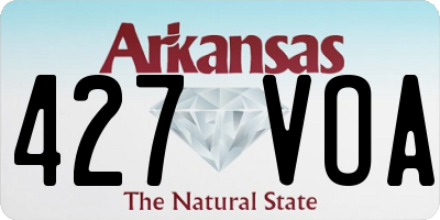 AR license plate 427VOA