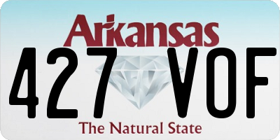 AR license plate 427VOF