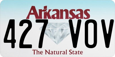 AR license plate 427VOV