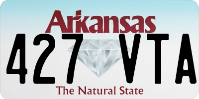 AR license plate 427VTA