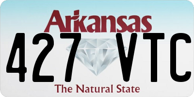 AR license plate 427VTC