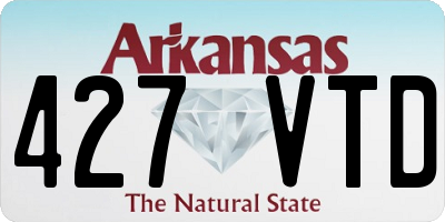AR license plate 427VTD