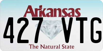 AR license plate 427VTG