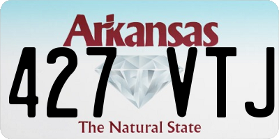 AR license plate 427VTJ
