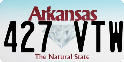 AR license plate 427VTW