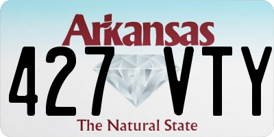 AR license plate 427VTY