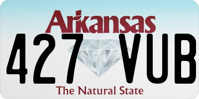 AR license plate 427VUB