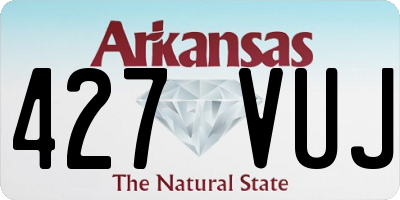 AR license plate 427VUJ