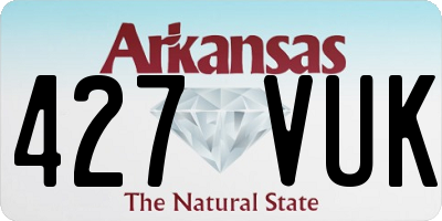 AR license plate 427VUK