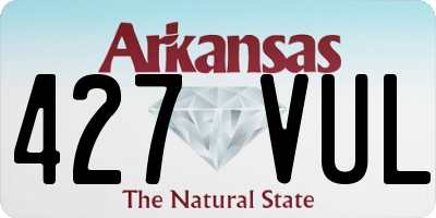 AR license plate 427VUL