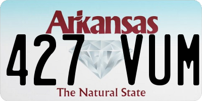 AR license plate 427VUM