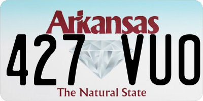 AR license plate 427VUO