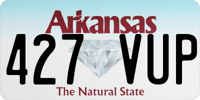 AR license plate 427VUP