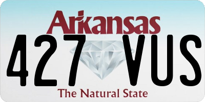 AR license plate 427VUS