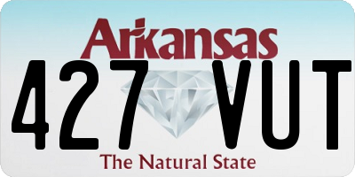 AR license plate 427VUT