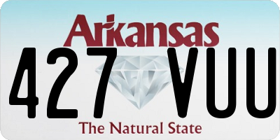 AR license plate 427VUU