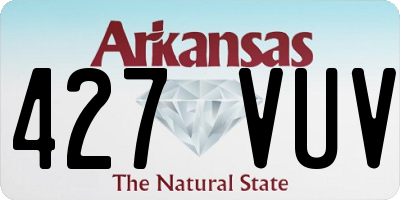 AR license plate 427VUV