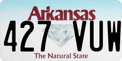 AR license plate 427VUW