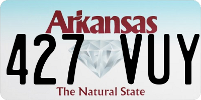 AR license plate 427VUY