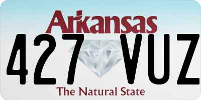 AR license plate 427VUZ