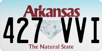 AR license plate 427VVI