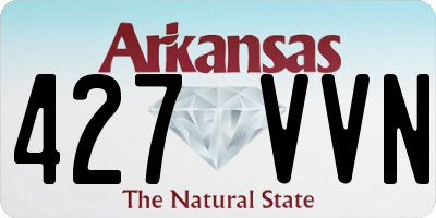 AR license plate 427VVN