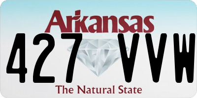 AR license plate 427VVW
