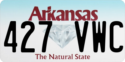 AR license plate 427VWC