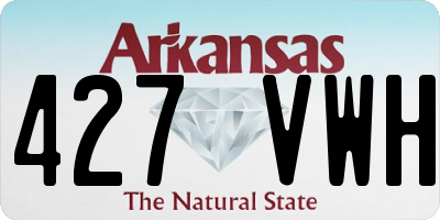 AR license plate 427VWH