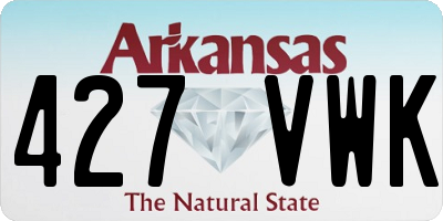 AR license plate 427VWK