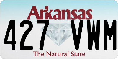 AR license plate 427VWM
