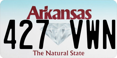 AR license plate 427VWN