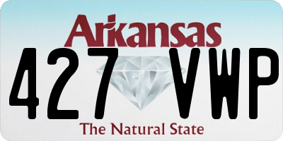 AR license plate 427VWP