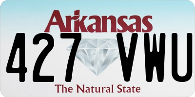 AR license plate 427VWU