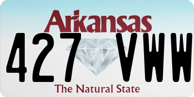 AR license plate 427VWW