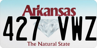 AR license plate 427VWZ