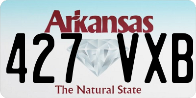 AR license plate 427VXB
