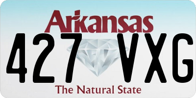 AR license plate 427VXG
