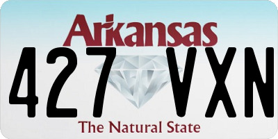 AR license plate 427VXN