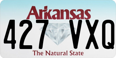 AR license plate 427VXQ