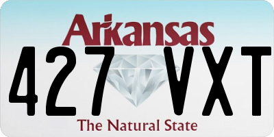 AR license plate 427VXT