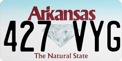 AR license plate 427VYG