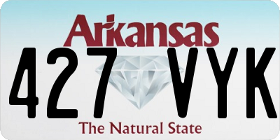 AR license plate 427VYK
