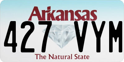 AR license plate 427VYM