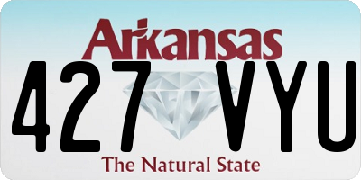 AR license plate 427VYU